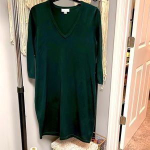Calvin Klein v Neck Sweater Dress Sz L